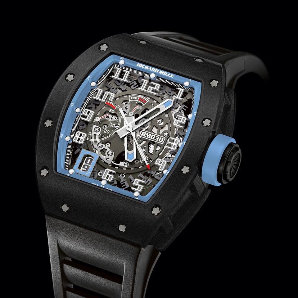 Replica Richard Mille RM 030 Watch RM 030 Argentina Black DLC Titanium Replica Richard Mille RM 030 Watch RM 030 Argentina Black DLC Titanium